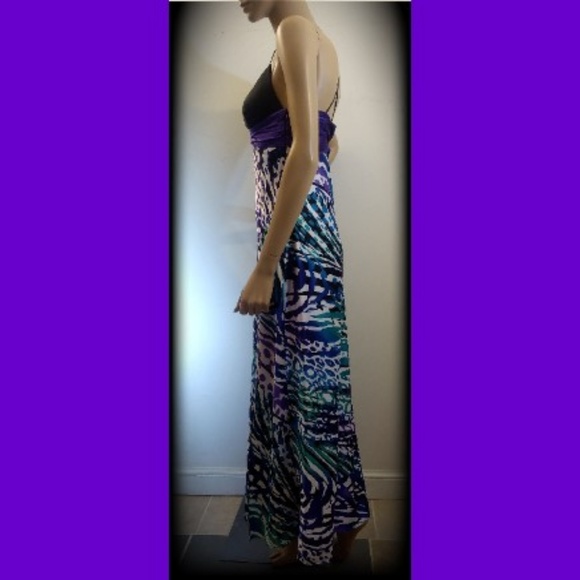 Cache Silk & Satin Empire Waist Animal Print Dress - Picture 5 of 8